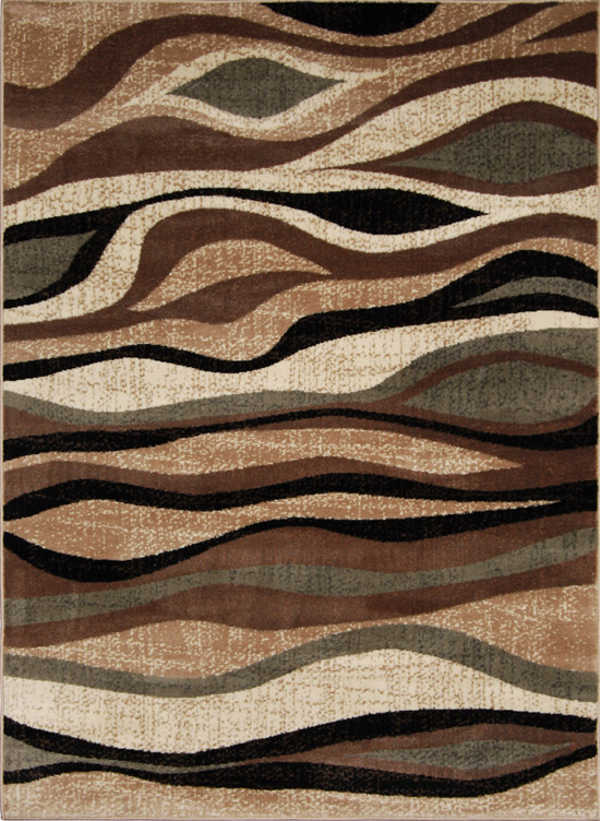 Modern Casual Earth Tone 5x7 Area Rug Contemporary Carpet Actual 5 039
