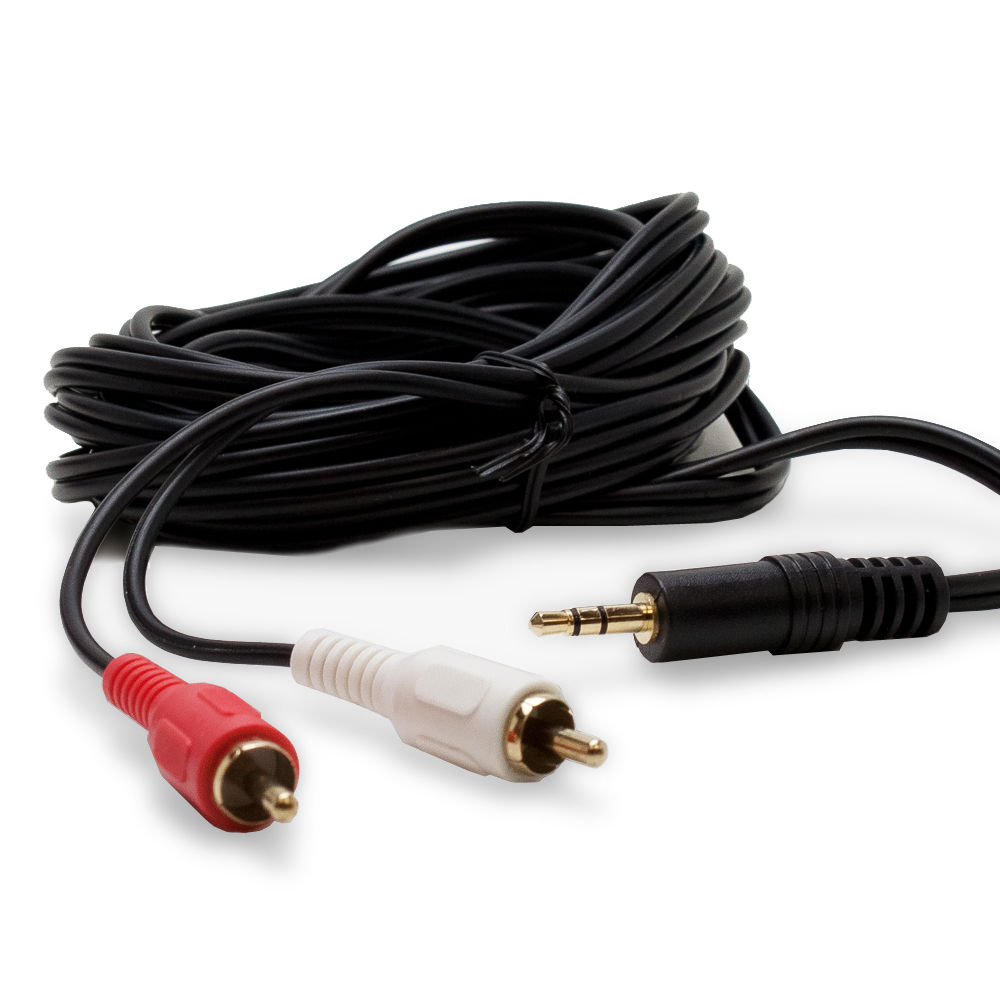 12FT Premium 3.5mm AUX Stereo Male to RCA AV Splitter Cable Cord