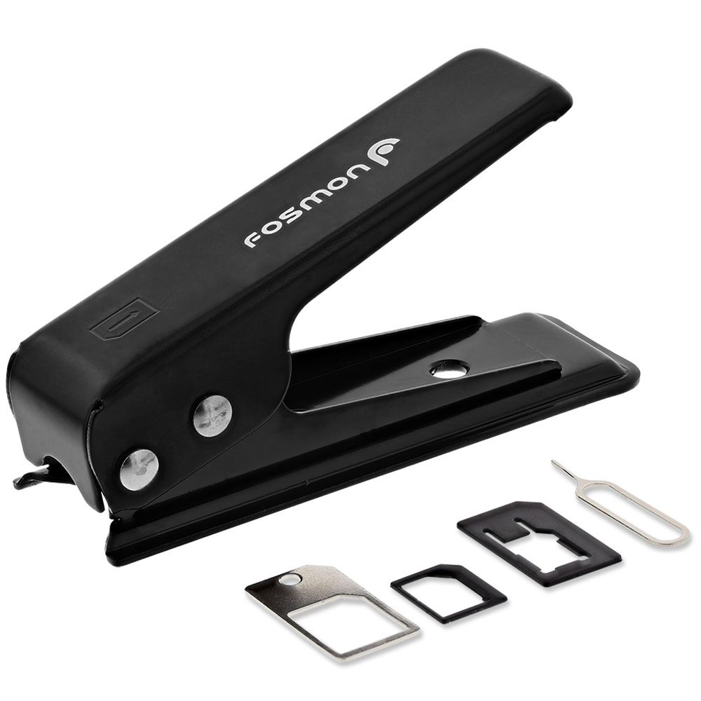 Stainless Steel Nano Sim Card Cutter Tool Kit + NanoMicro & Standard