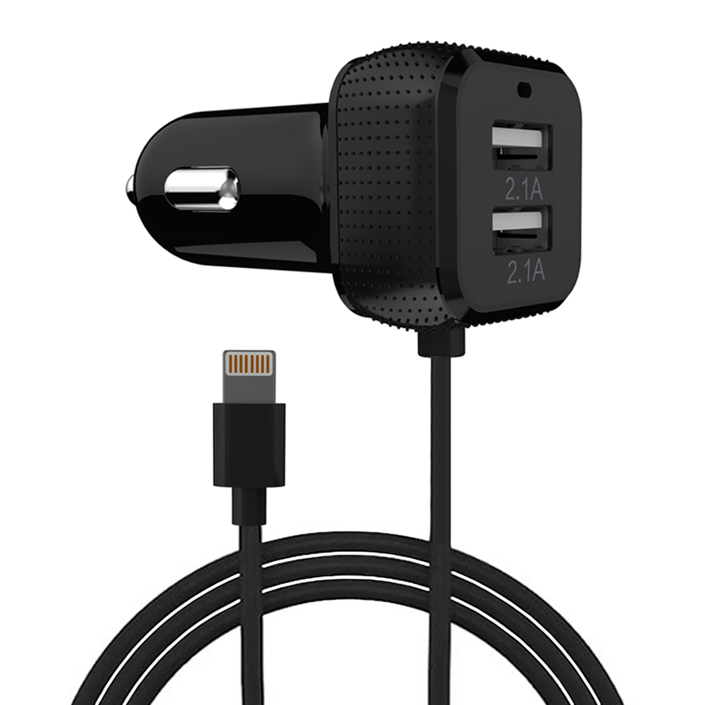 Fospower [MFI Certified] 6.6A Lightning Dual USB Car Charger for Apple