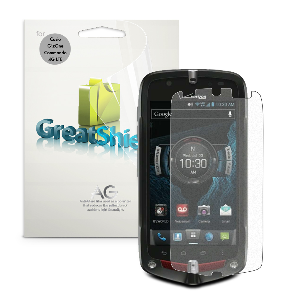 Verizon Casio G'zOne Commando C811 4G LTE Screen Protector 3 Pack