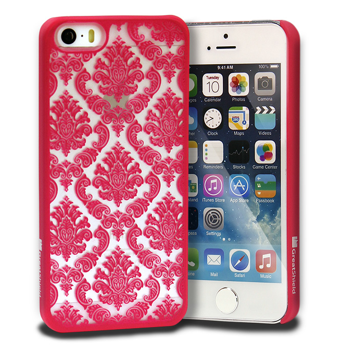 Damask Vintage Pattern Rubber Protector Hard Case Cover For Apple