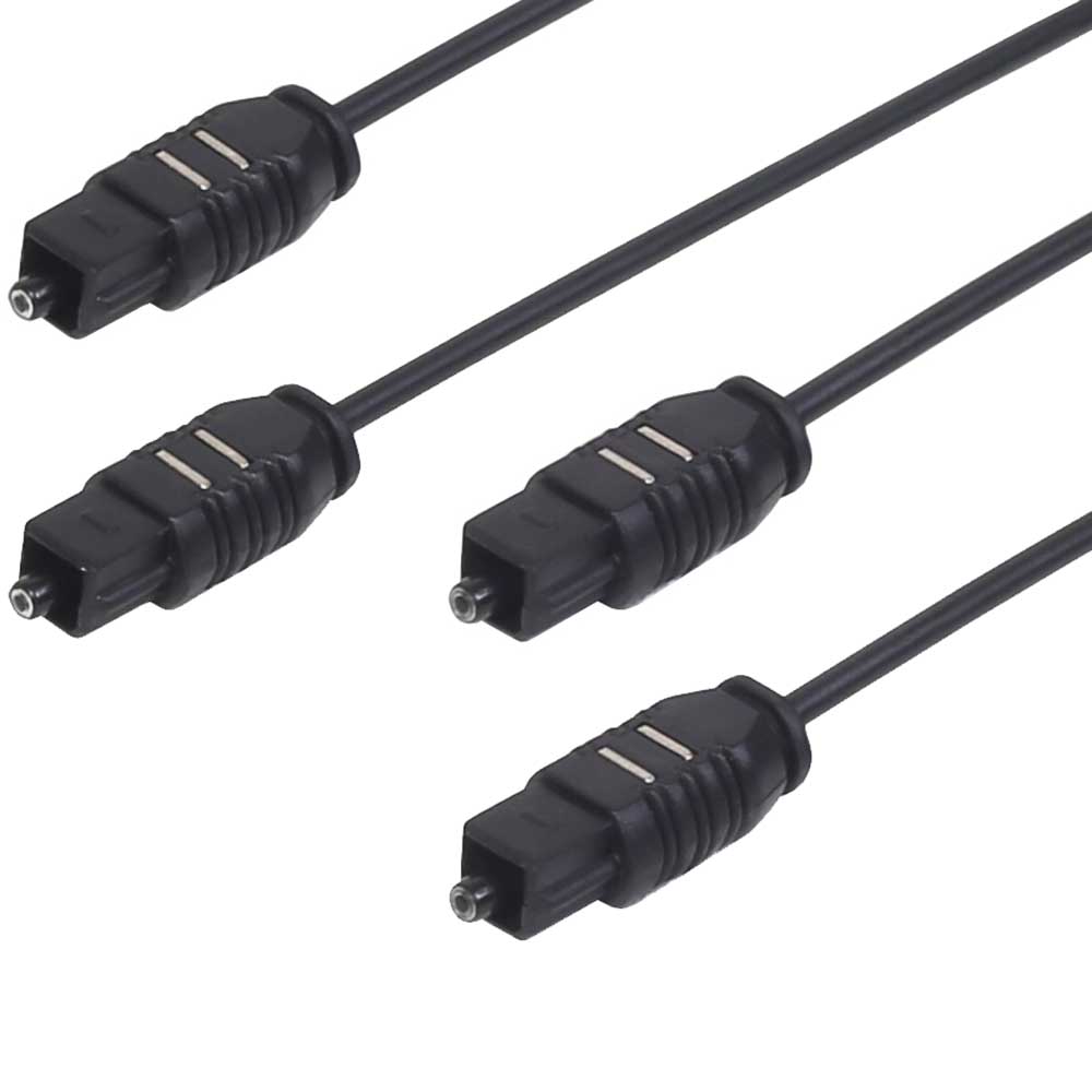 2 6 FT Feet Digital Audio Optical Toslink Cable Cord M/M for MD CD DVD