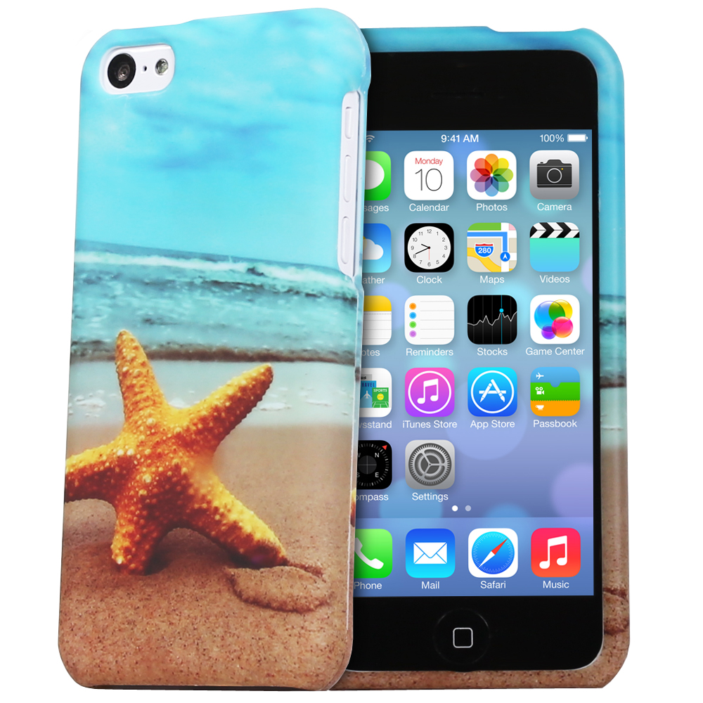 For Apple iPhone SE 5S 5 Cute Design Hard Rubber Slim Cell Phone Case