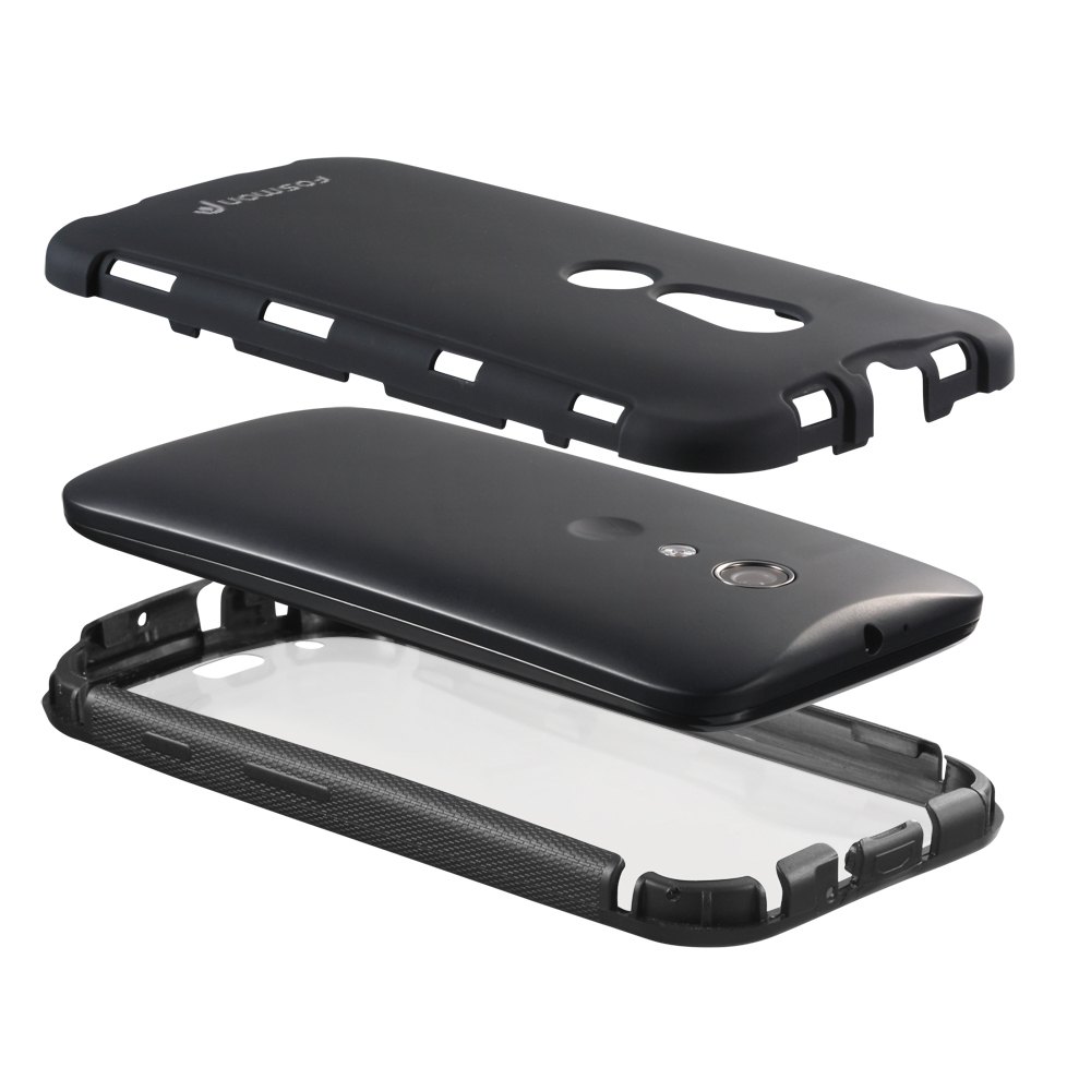 New For Motorola Moto G 2nd Gen Hybrid TPU Case Cover Built-In Screen Protector - Imagen 5 de 12