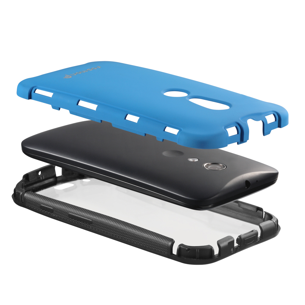New For Motorola Moto G 2nd Gen Hybrid TPU Case Cover Built-In Screen Protector - Imagen 8 de 12