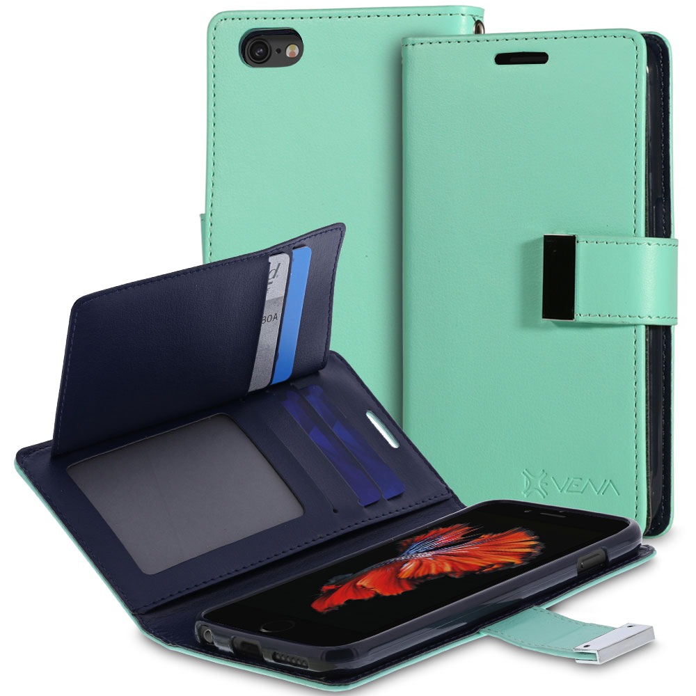 Premium Vintage Luxury Leather Wallet Folding Case Cover Card Slots