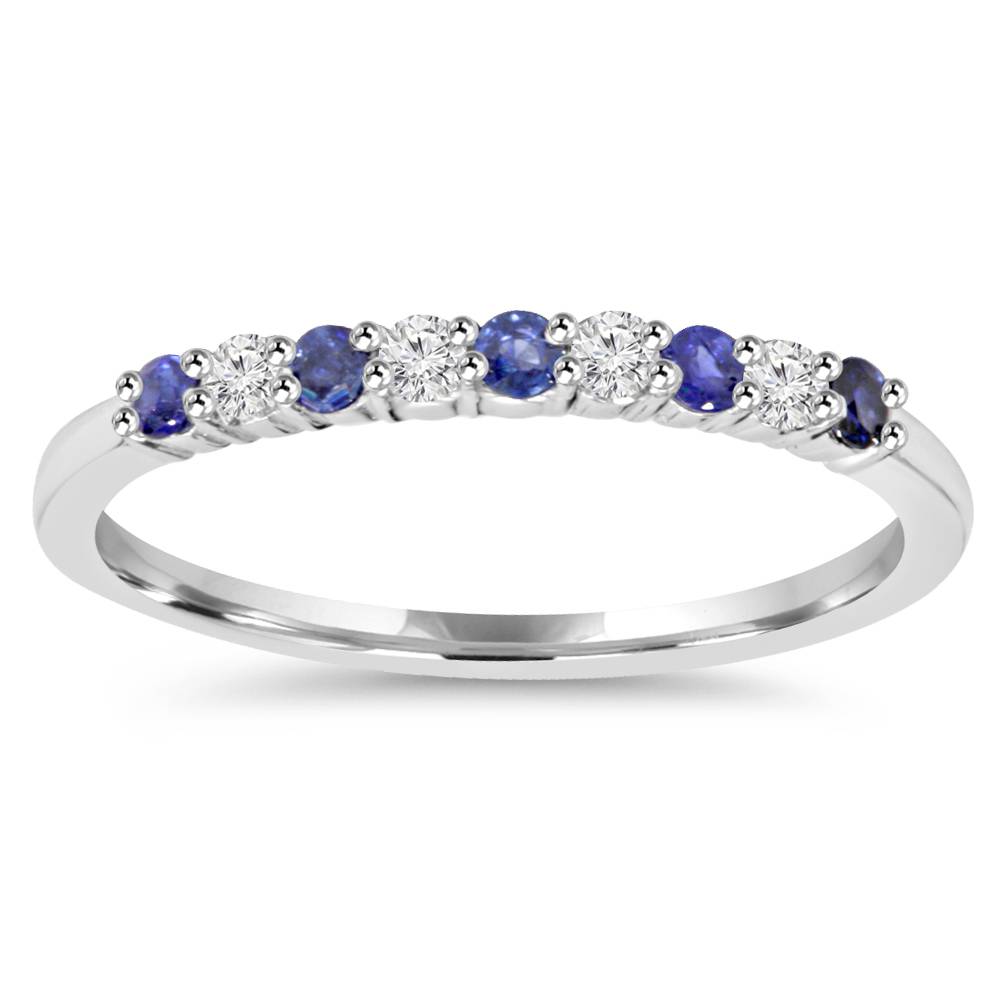 sapphire diamond ring white gold