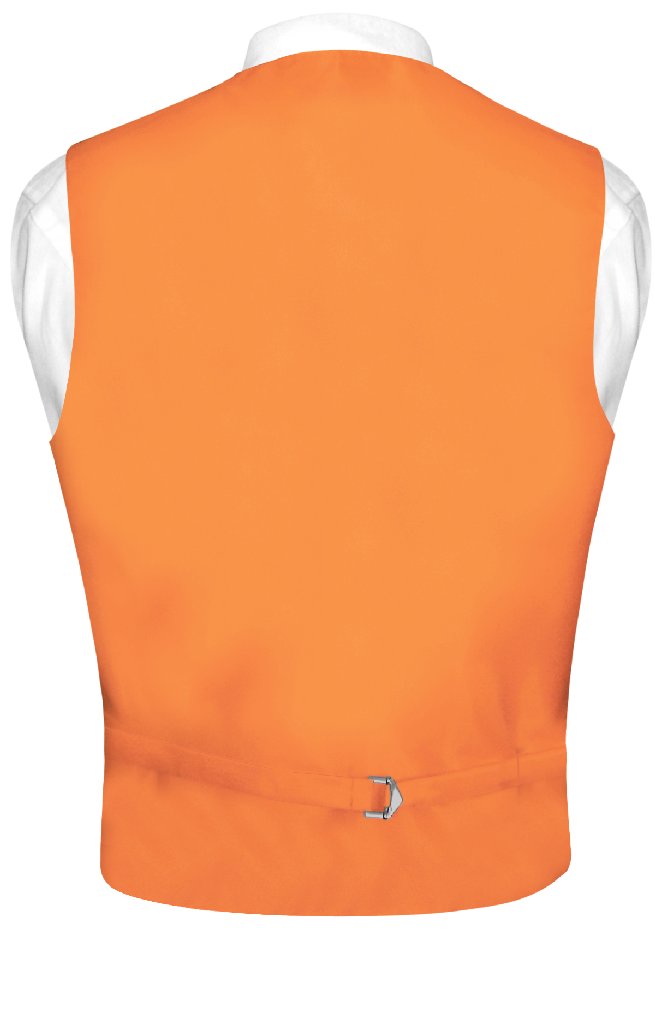 Men's ORANGE Tie Dress Vest NeckTie Set for Suit or Tuxedo Extra Small Men's ORANGE Tie Dress Vest NeckTie Set for Suit or Tuxedo Extra Small