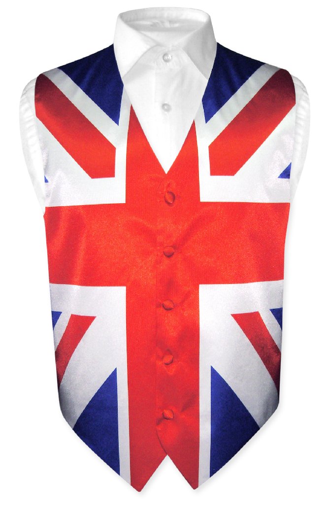Men's British Flag Dress Vest size 3XL eBay