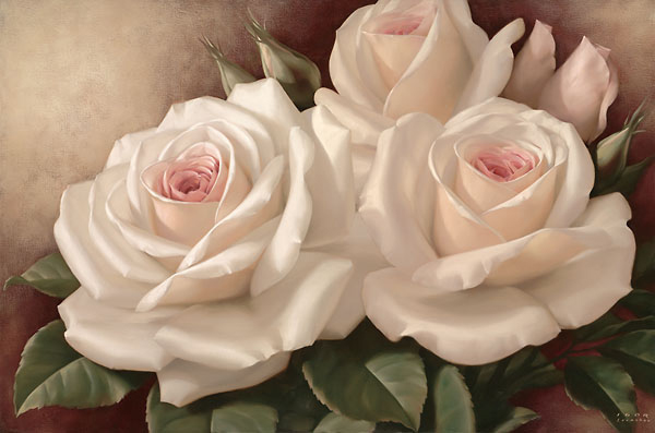 异国画苑(565)俄罗斯花卉画家艾格尔·利亚索