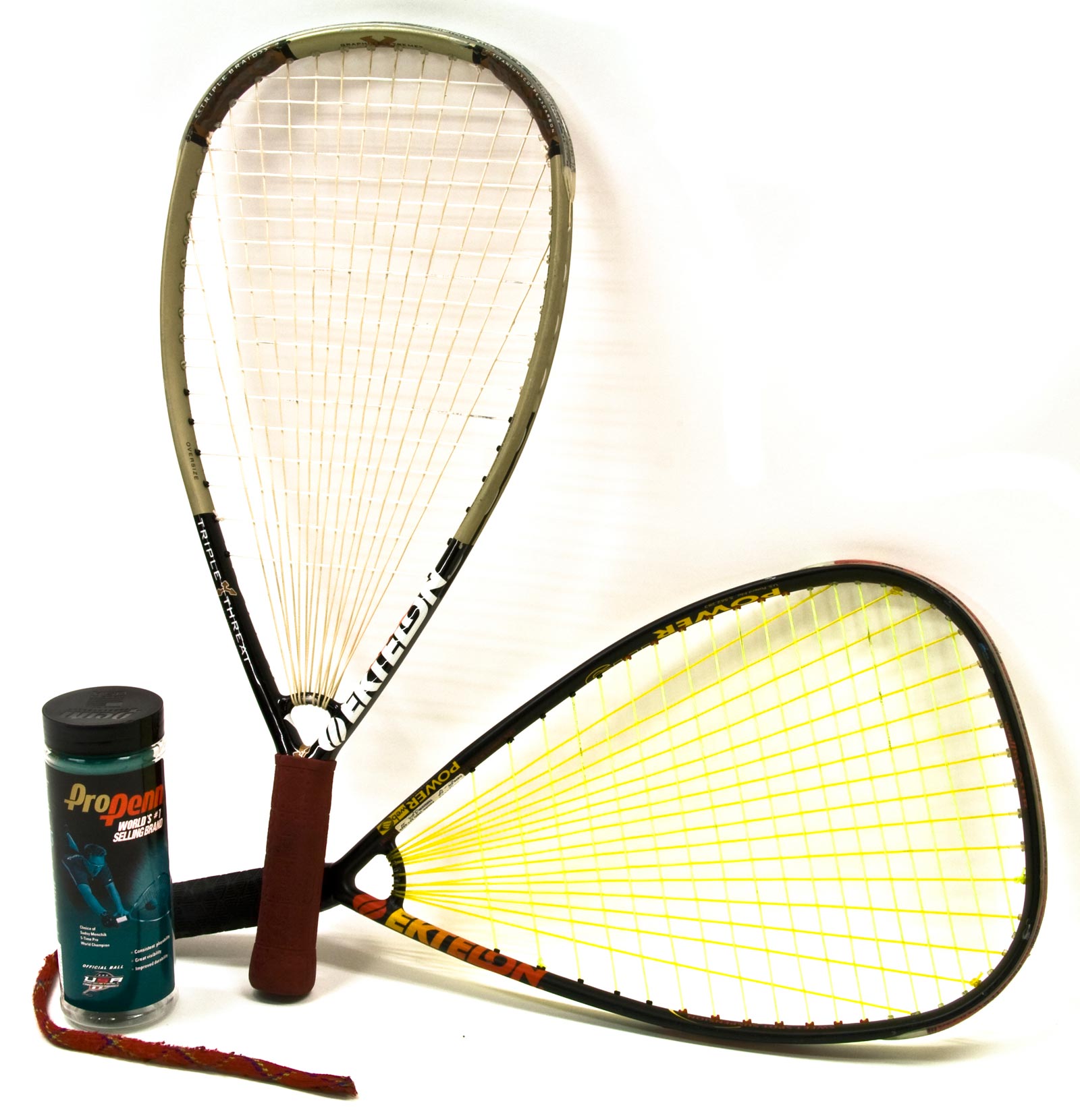 2 Ektelon Racquetball Racquets Triple Threat Deliverance & Power Ring