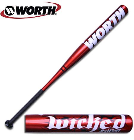 worth wicked slow pitch softball bat asa 34 28oz ebay youth tennis racquet sizing chart