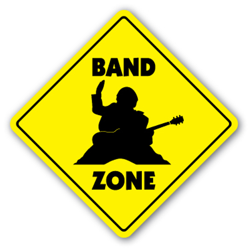 BAND ZONE Sign music rock members christian gift dance DJ drummer guitar