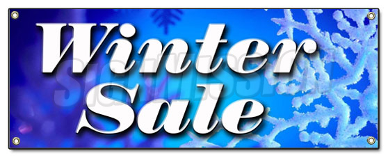 winter sale banner sign store wide clearance signs winter sale signs