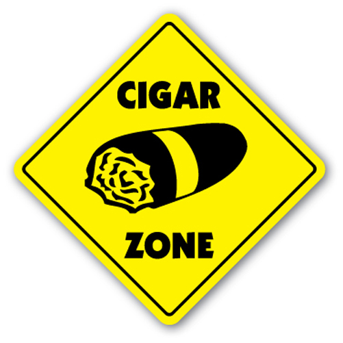 CIGAR ZONE Sign smoker box Cuban cigars shop lover Cuba tobacconist
