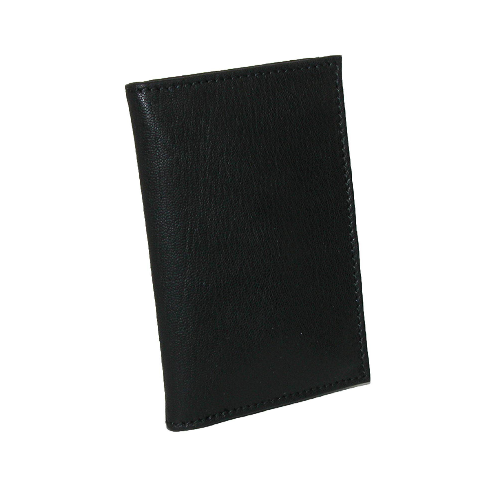 Buxton Men's Leather Travel ID Card Case Wallet