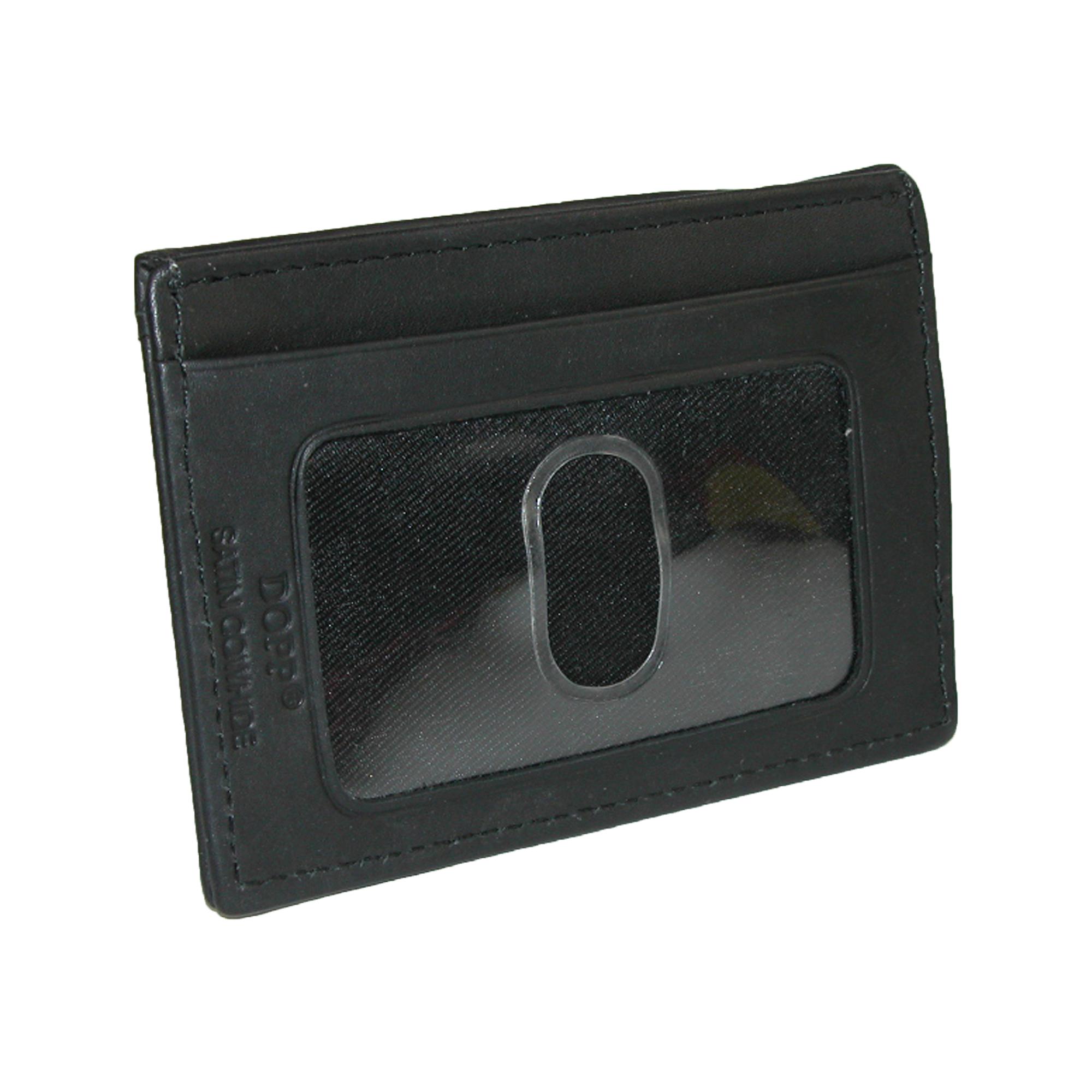 DOPP Men's Leather Money Clip and Card Holder Wallet
