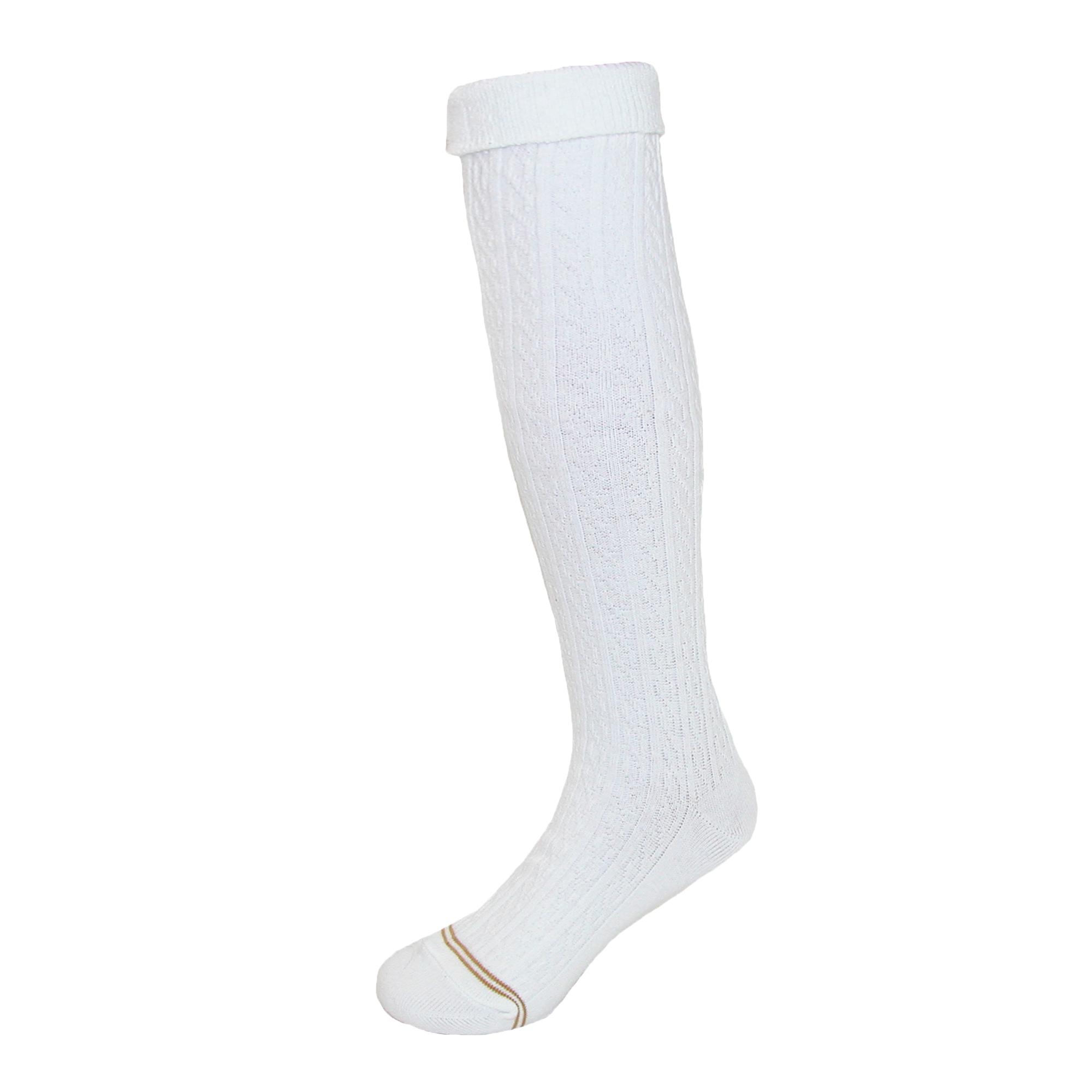 New Gold Toe Girl/'s Cable Knit Knee High Uniform Socks Pack of 6