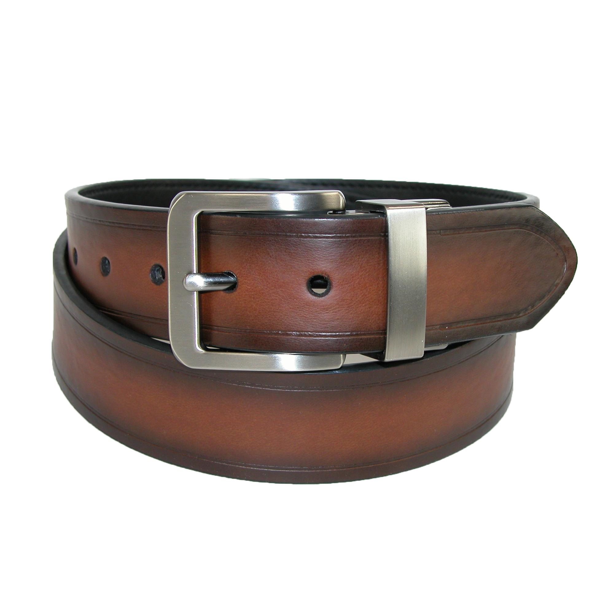Dickies Men's Leather 38mm Reversible Bridle Belt