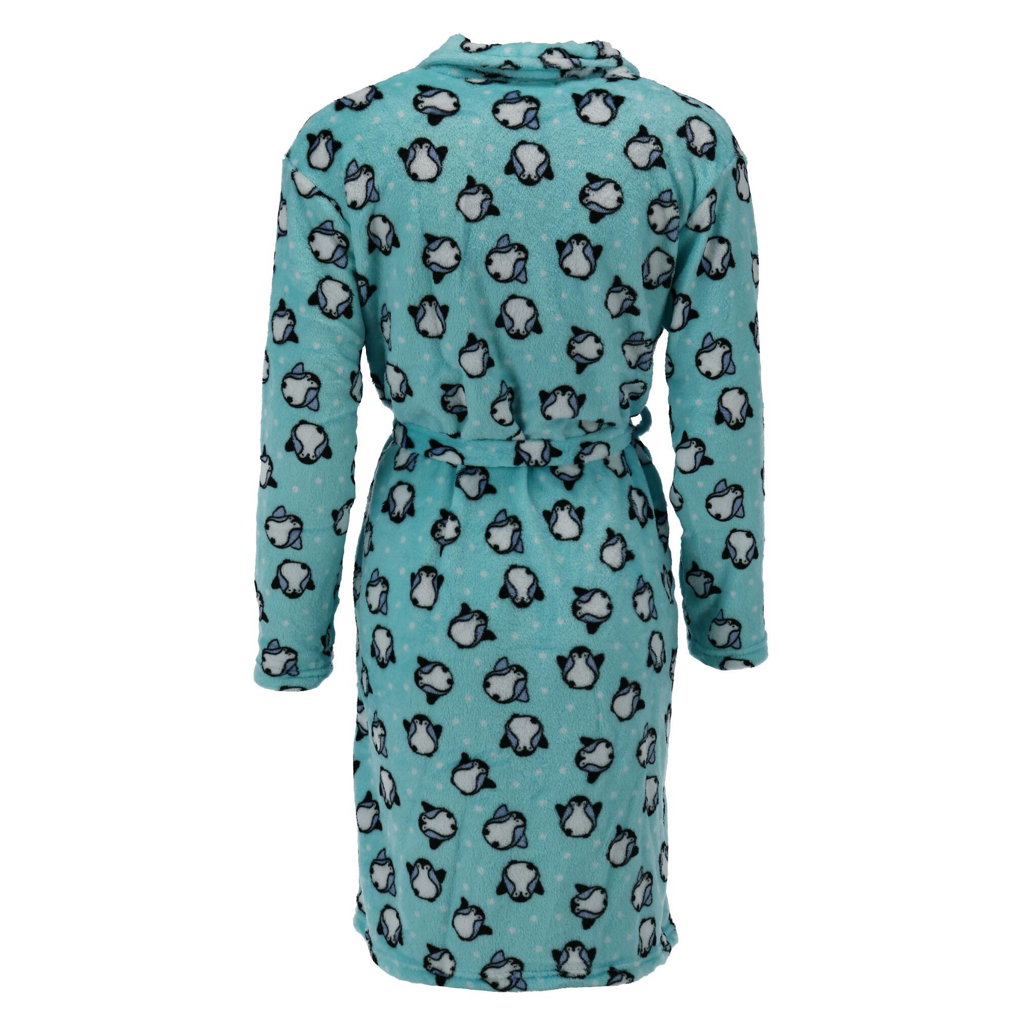 New em /& alfie Women/'s Patterned Plush Robe with Bonus Socks