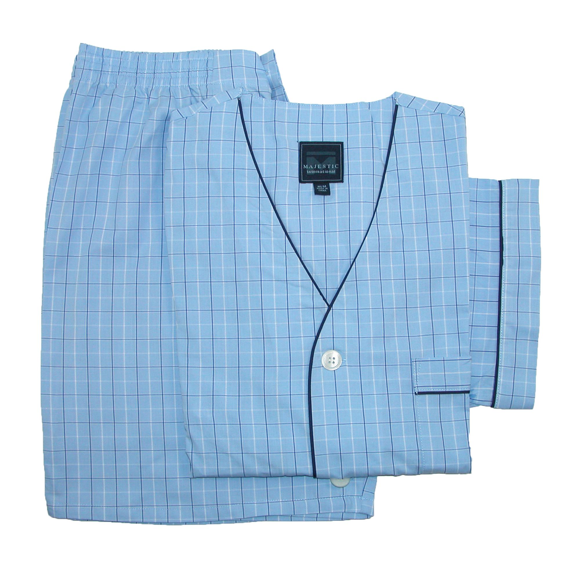 Majestic International Men's Cotton Short Sleeve / Short Leg Pajama Set