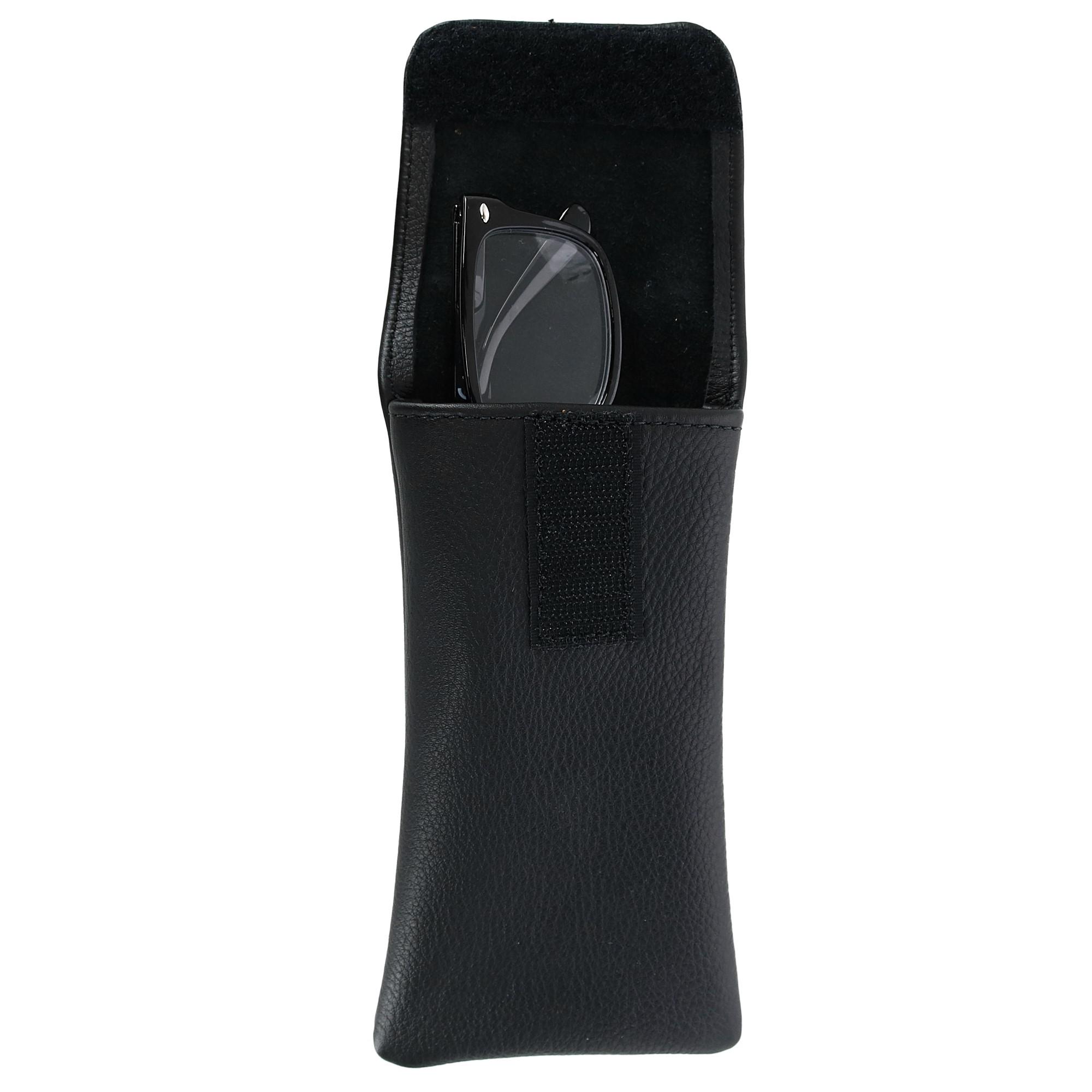 New CTM Leather Soft Eyeglass Case with Holster Clip eBay