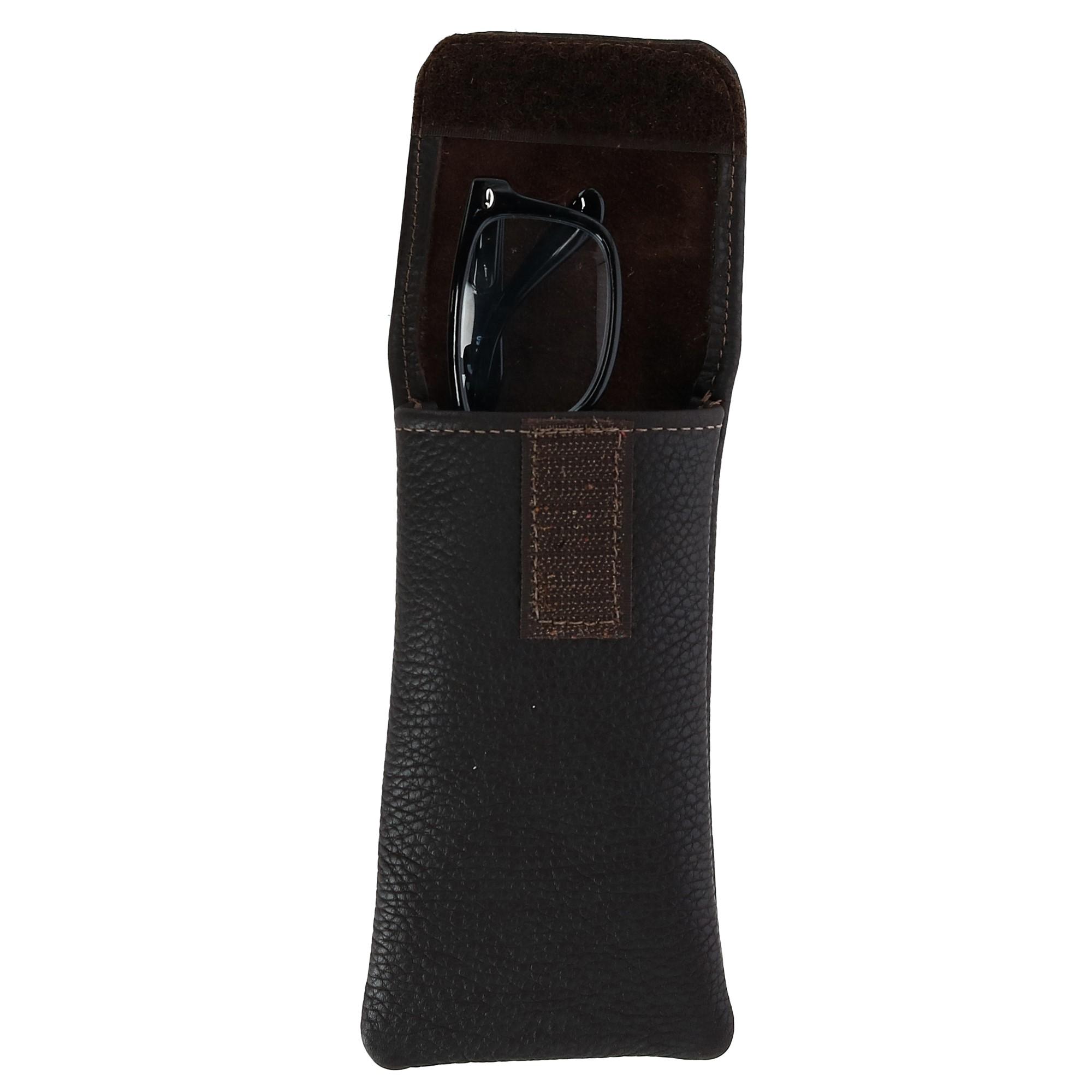 New CTM Leather Soft Eyeglass Case with Holster Clip eBay