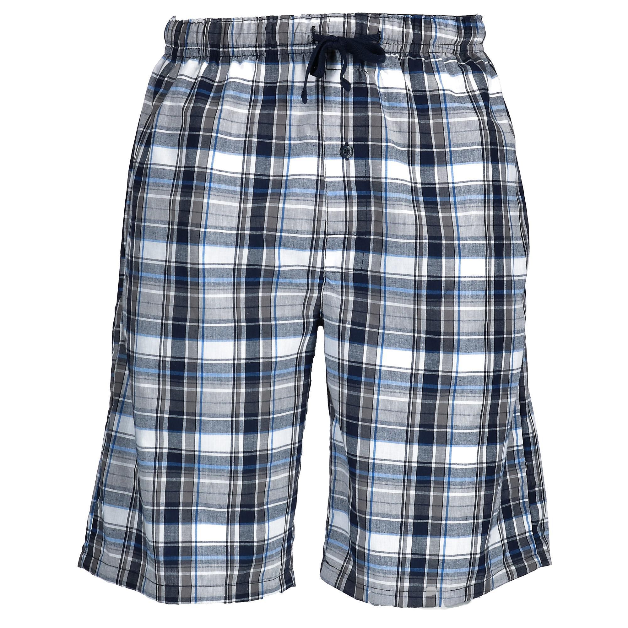 New Hanes Mens Cotton Madras Drawstring Sleep Pajama Shorts eBay