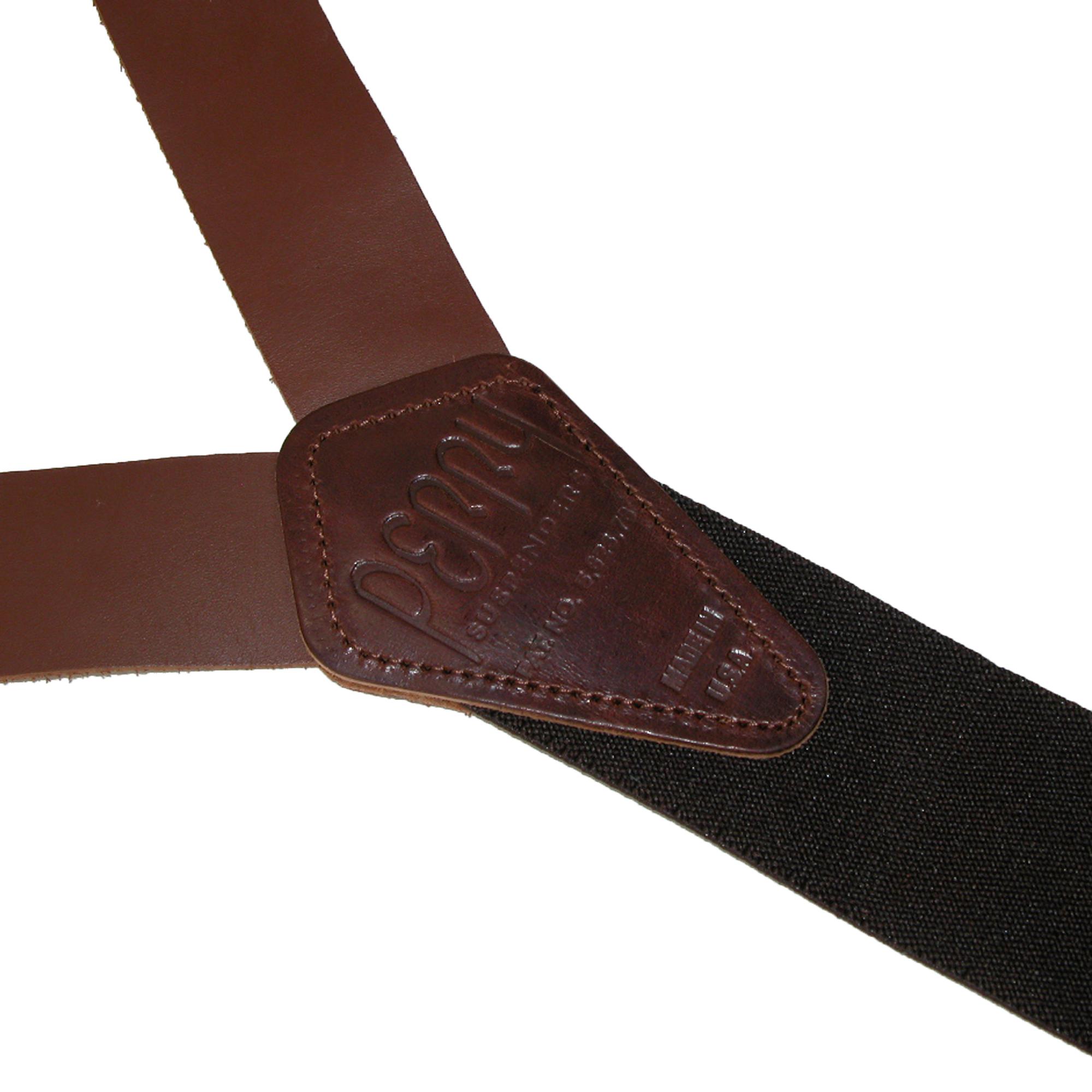 New Perry Suspenders Men's Leather Dress Hook End Suspenders eBay