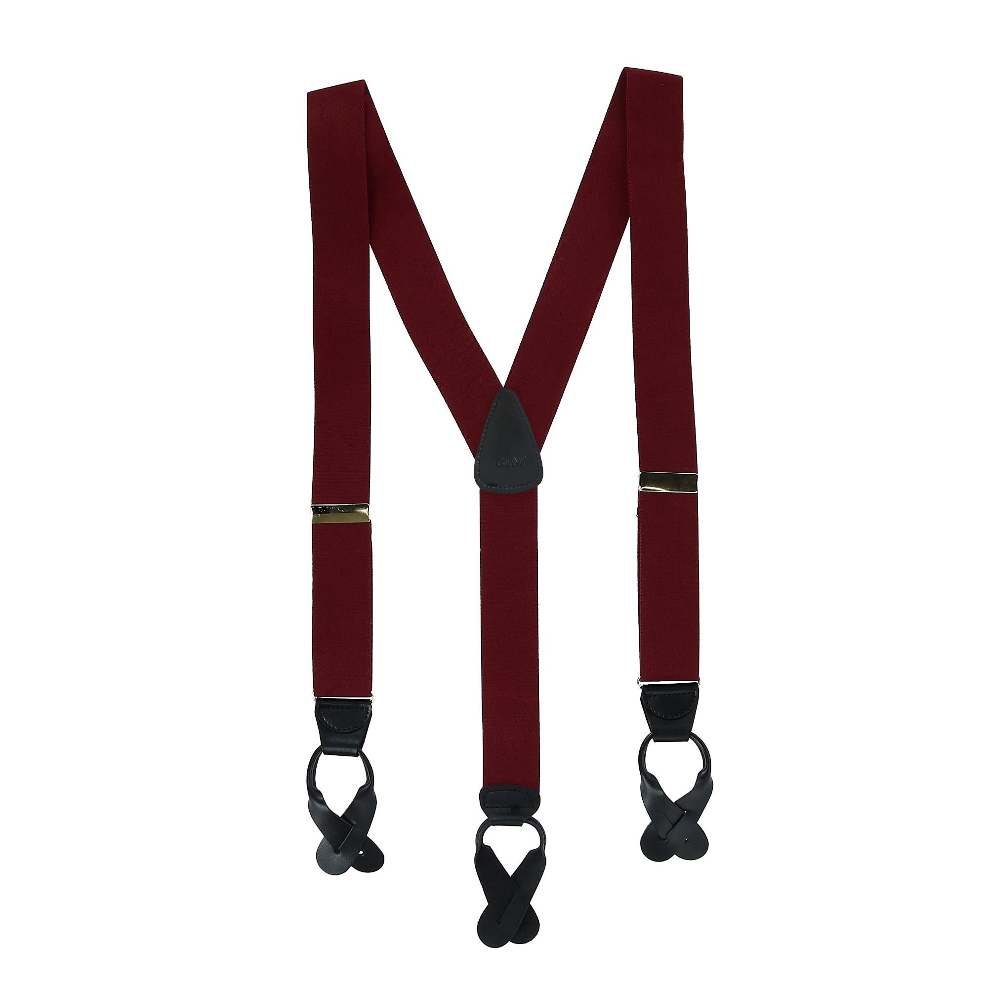New CTM Men's Big & Tall Elastic Button End Suspenders eBay