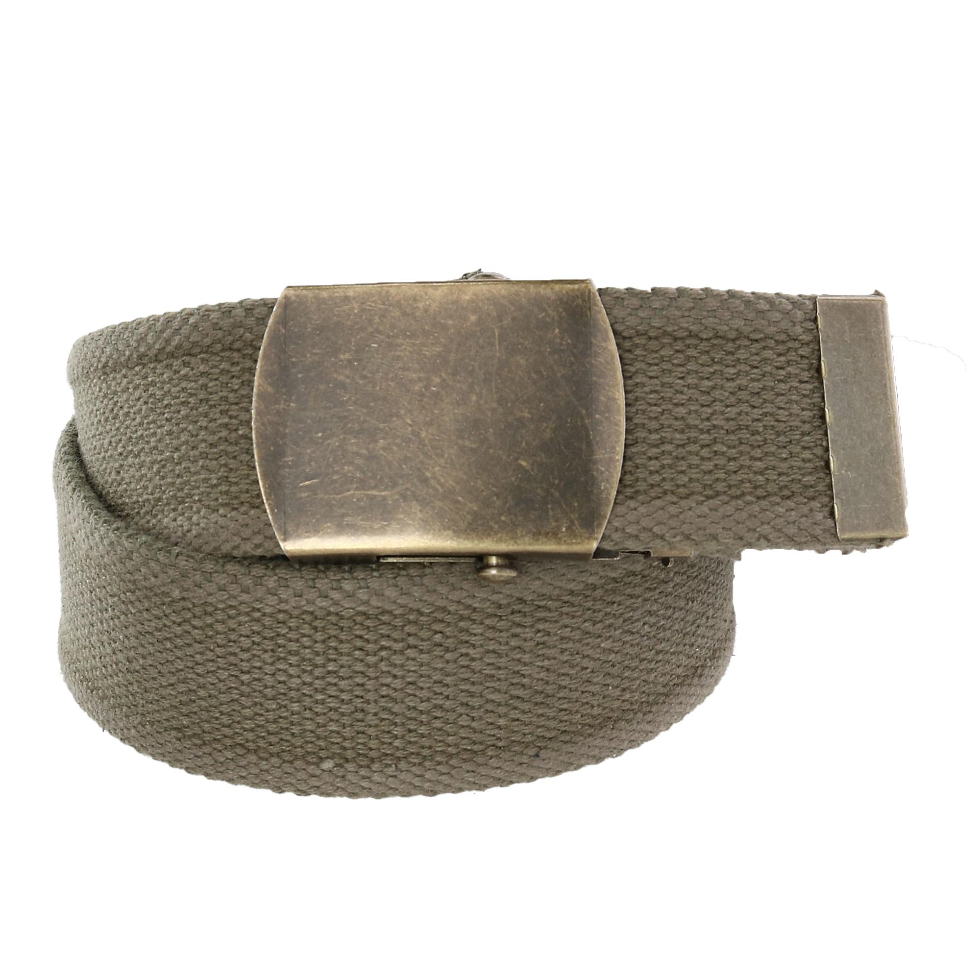 New CTM Cotton  1.5 Inch Adjustable Military Buckle Belt eBay