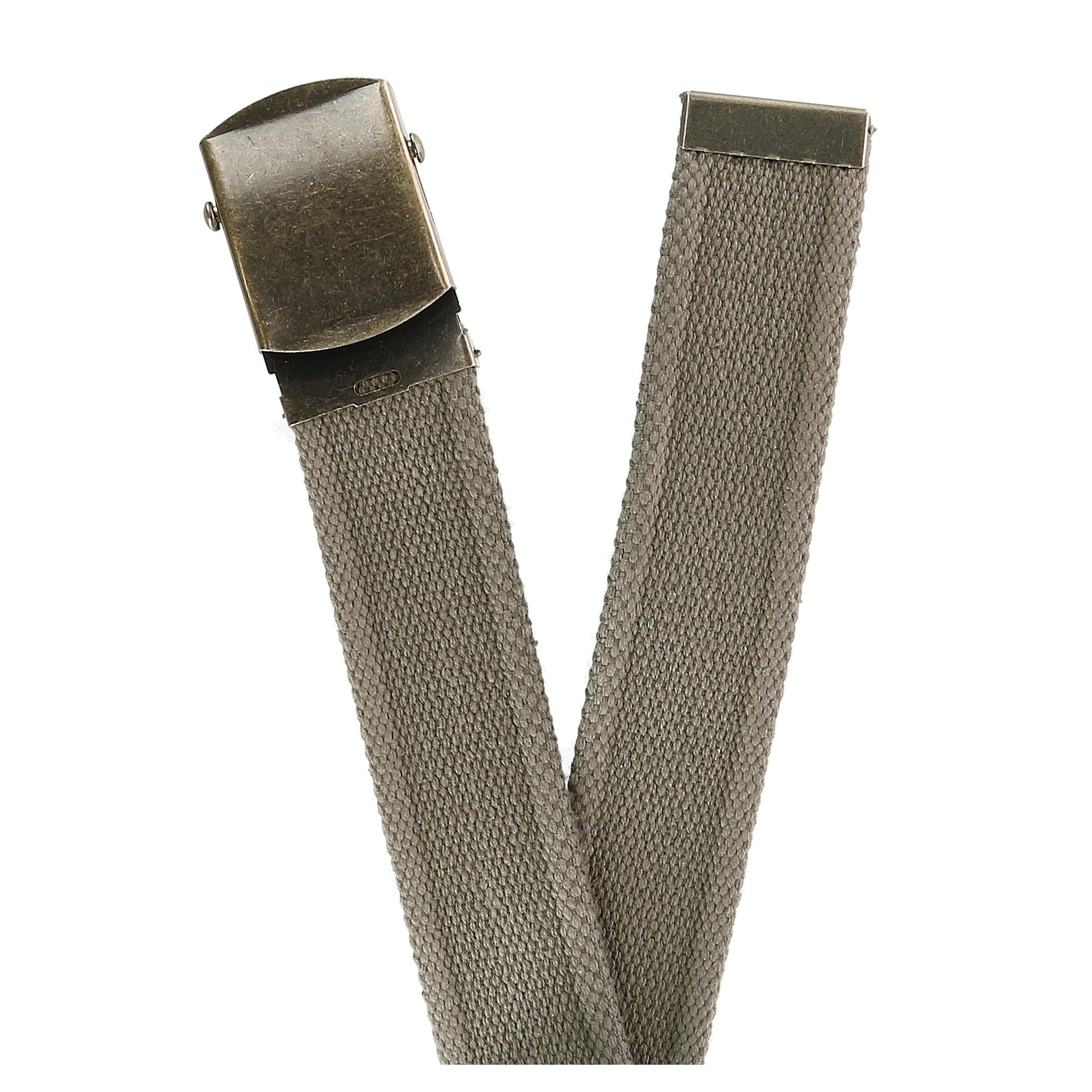 New CTM Cotton Web 1.5 Inch Adjustable Military Buckle Belt