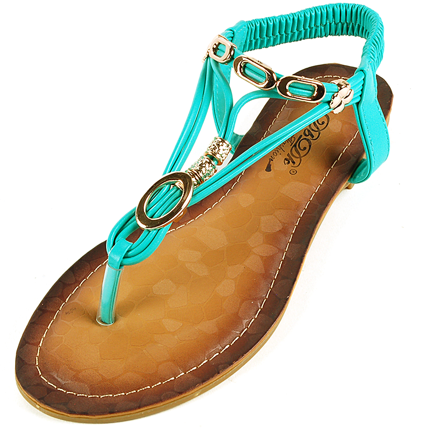 Womens Strappy Sandals Rose Gold Flip Flops Gladiator Flats Slingback Thongs New | eBay