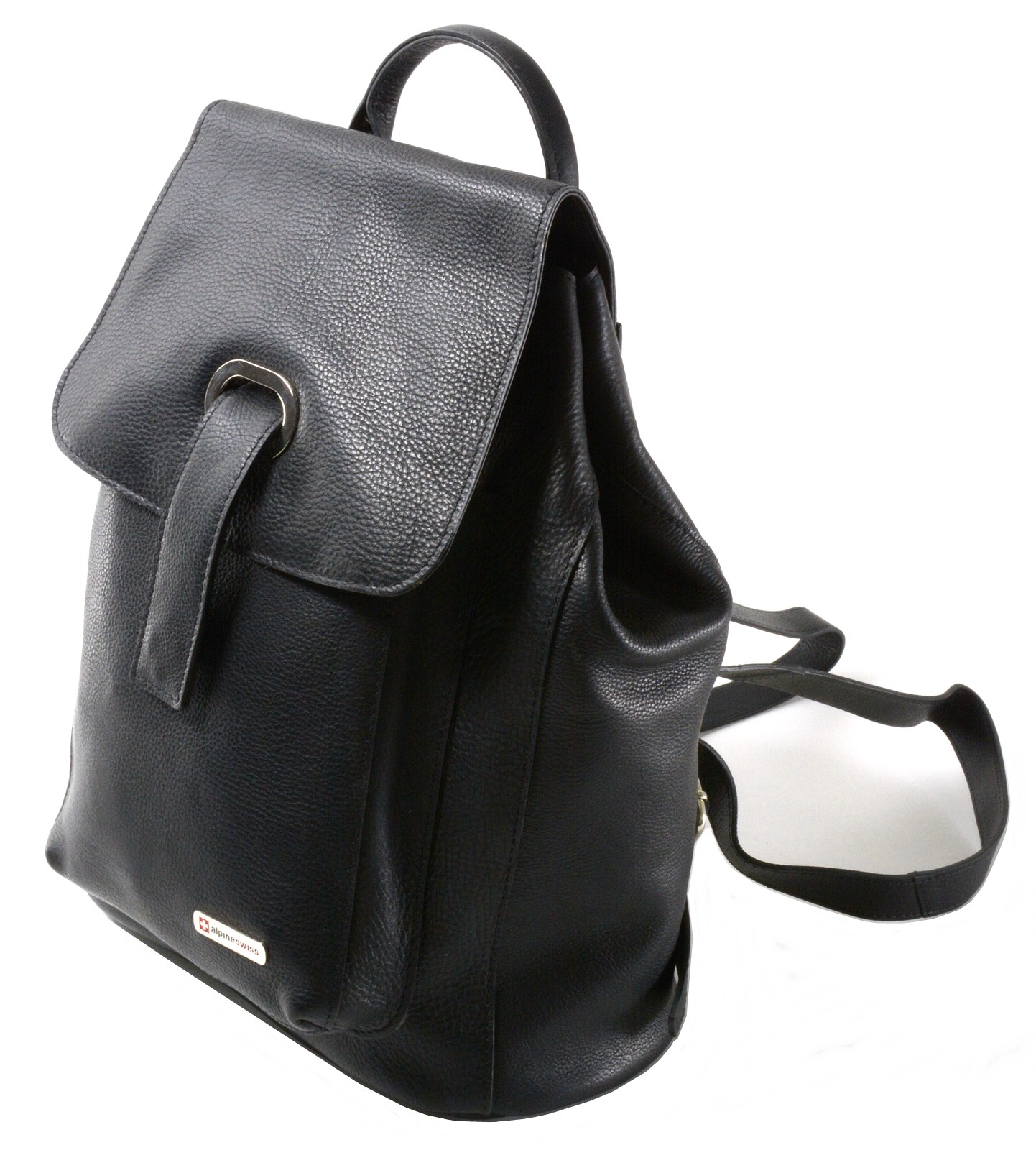 Womens Alpine Swiss Genuine Leather Backpack Purse Handbags 1 Year Mfg