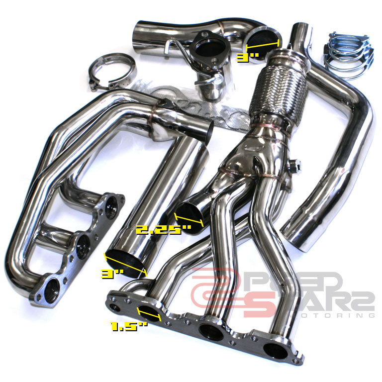 BUICK REGAL PONTIAC GRAND PRIX GTP V6 STAINLESS EXHAUST HEADER+GASKET