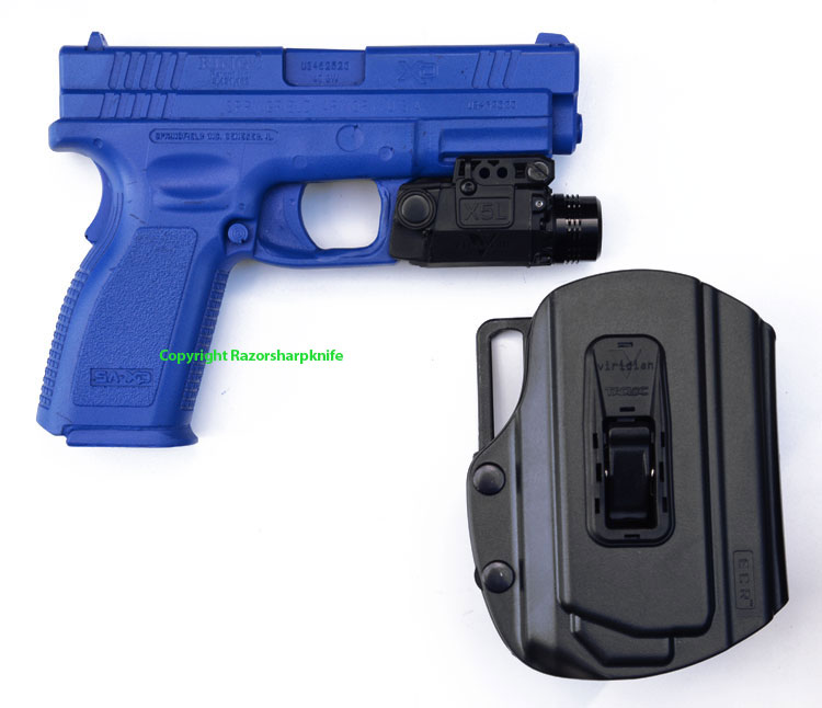 Viridian X5LR Red Laser Sight / Light +TacLoc Holster Springfield