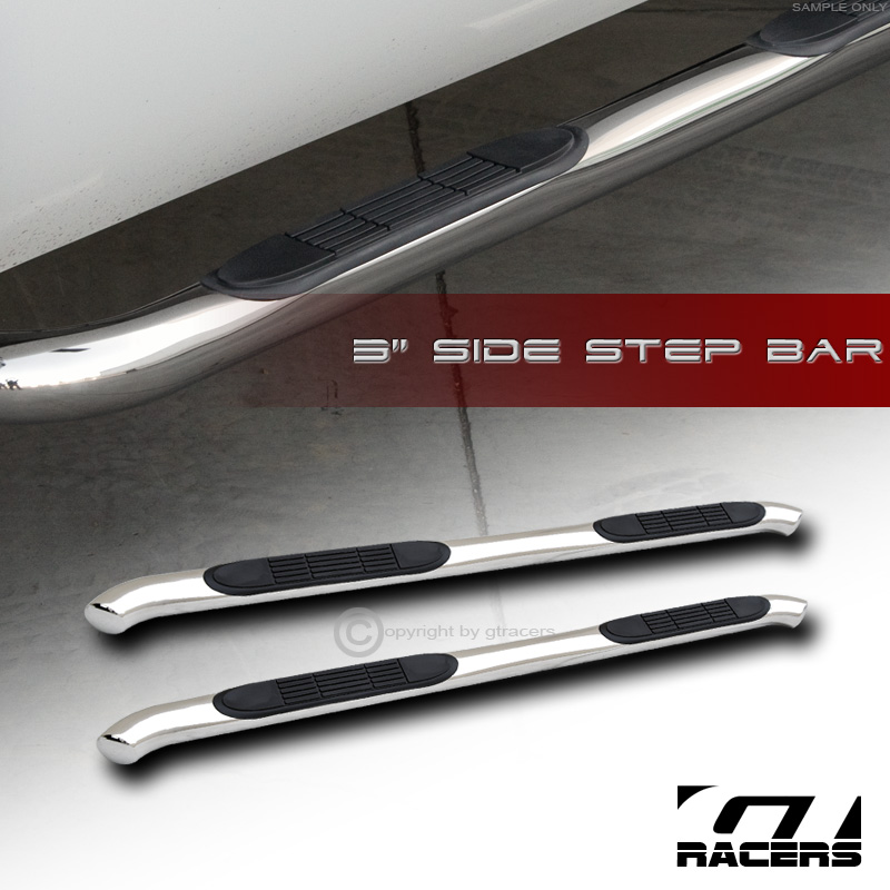 FOR 20082012 JEEP LIBERTY KK 3" CHROME SIDE STEP NERF BARS RAIL