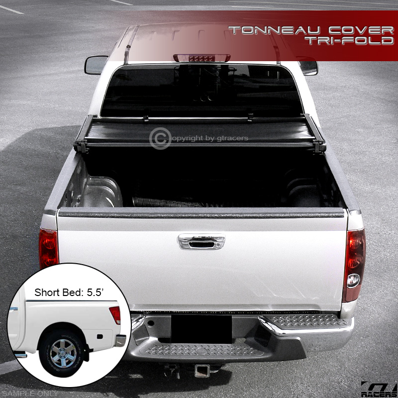 TRIFOLD SOFT TONNEAU COVER FOR 20042015 NISSAN TITAN CREW CAB 5.5 FT SHORT BED