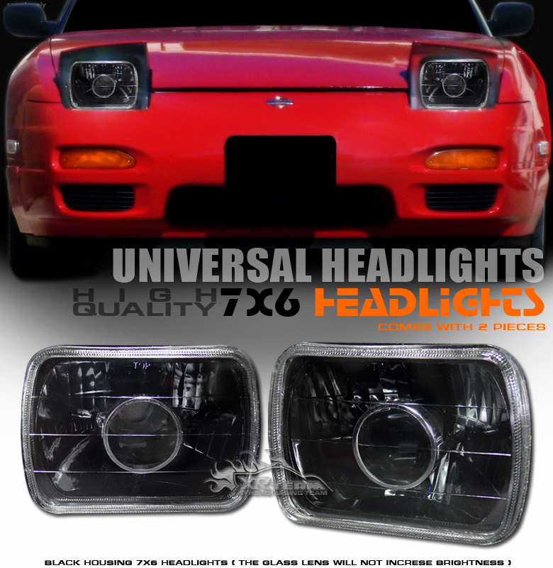 8486 Corolla AE86 7x6 JDM Black Projector Headlights eBay
