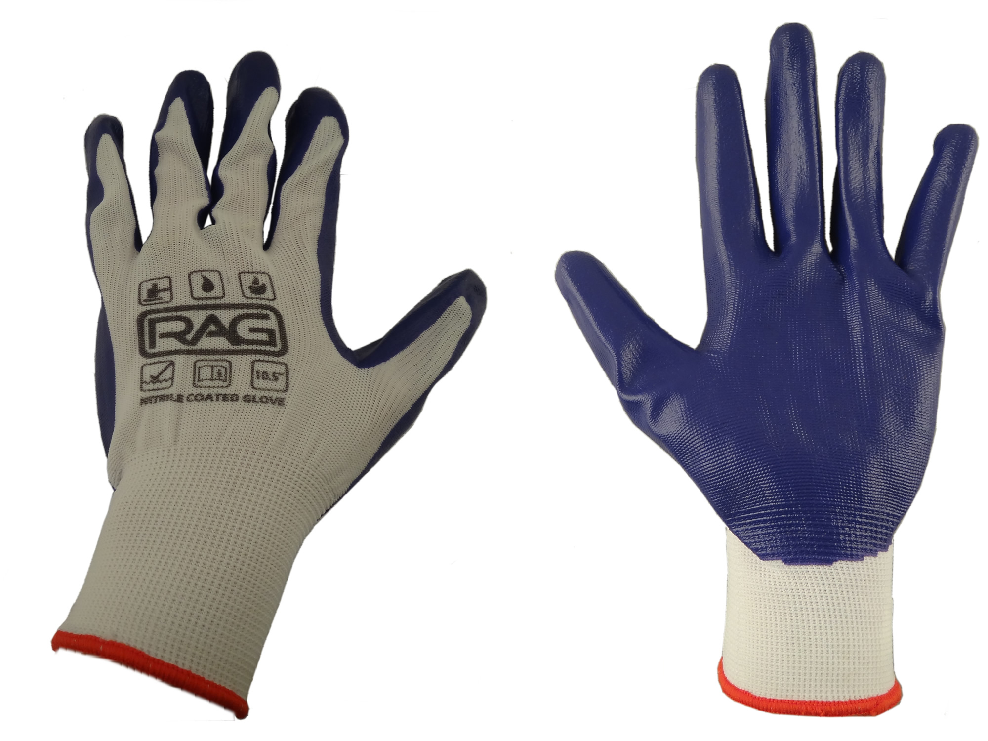 Large Nitrile Coated Work Gloves Color & Quantity Options eBay