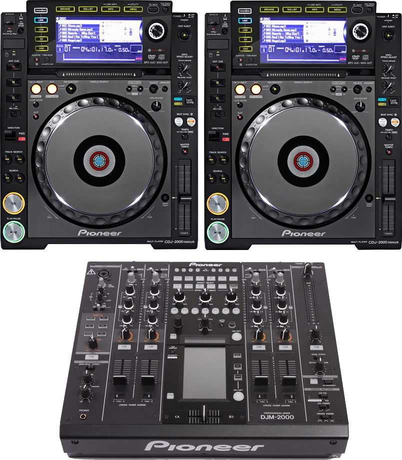 PIONEER PAIR CDJ2000 NXS NEXUS DJ CD PLAYERS WIFI & DJM2000 MIXER 110V/220V eBay