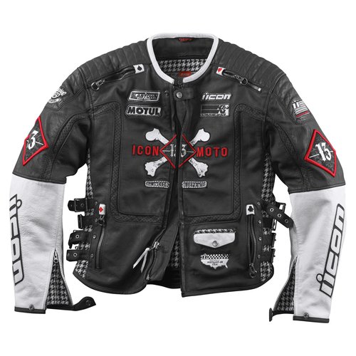 ICON 2012 VICTORY HARD LUCK LIMITED EDITION LEATHER MOTORCYCLE RIDING