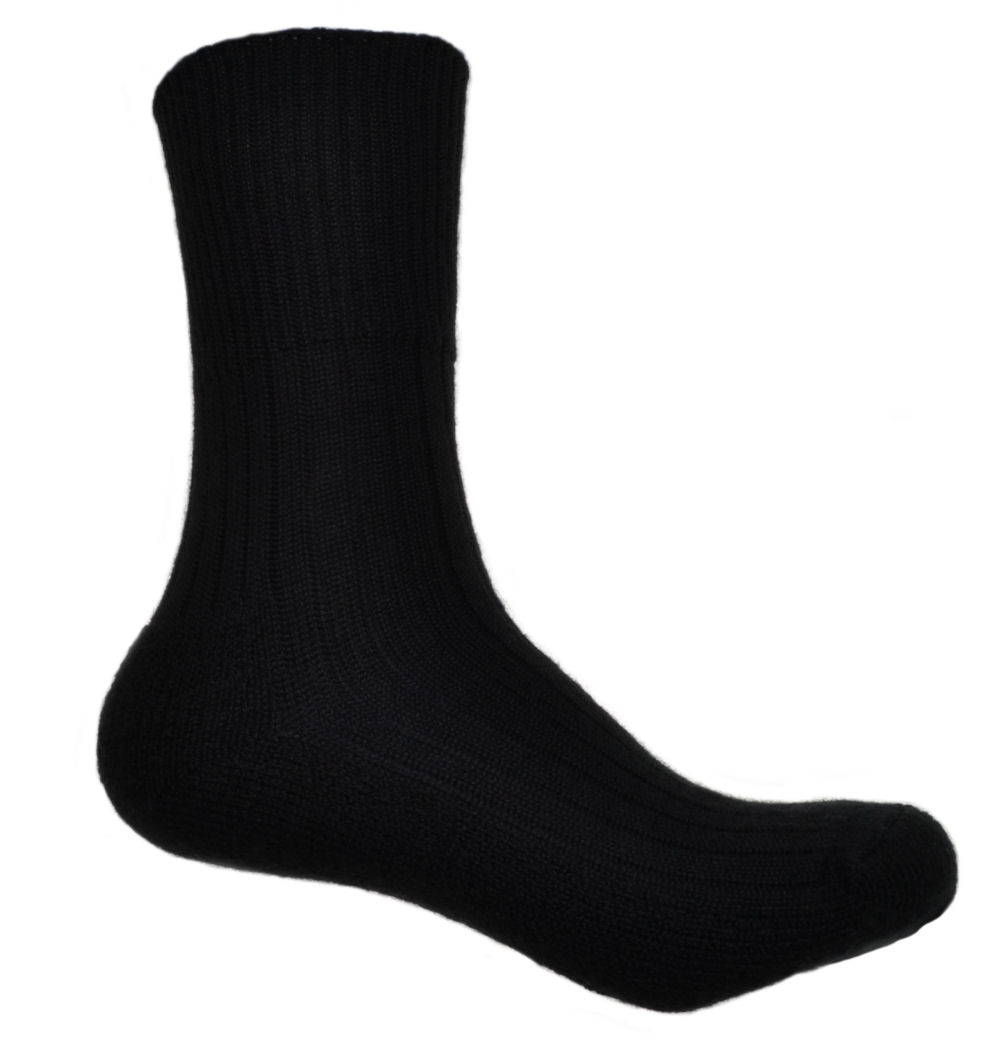 2 Pairs of Mens Black Thick & Warm Wool Socks Large eBay