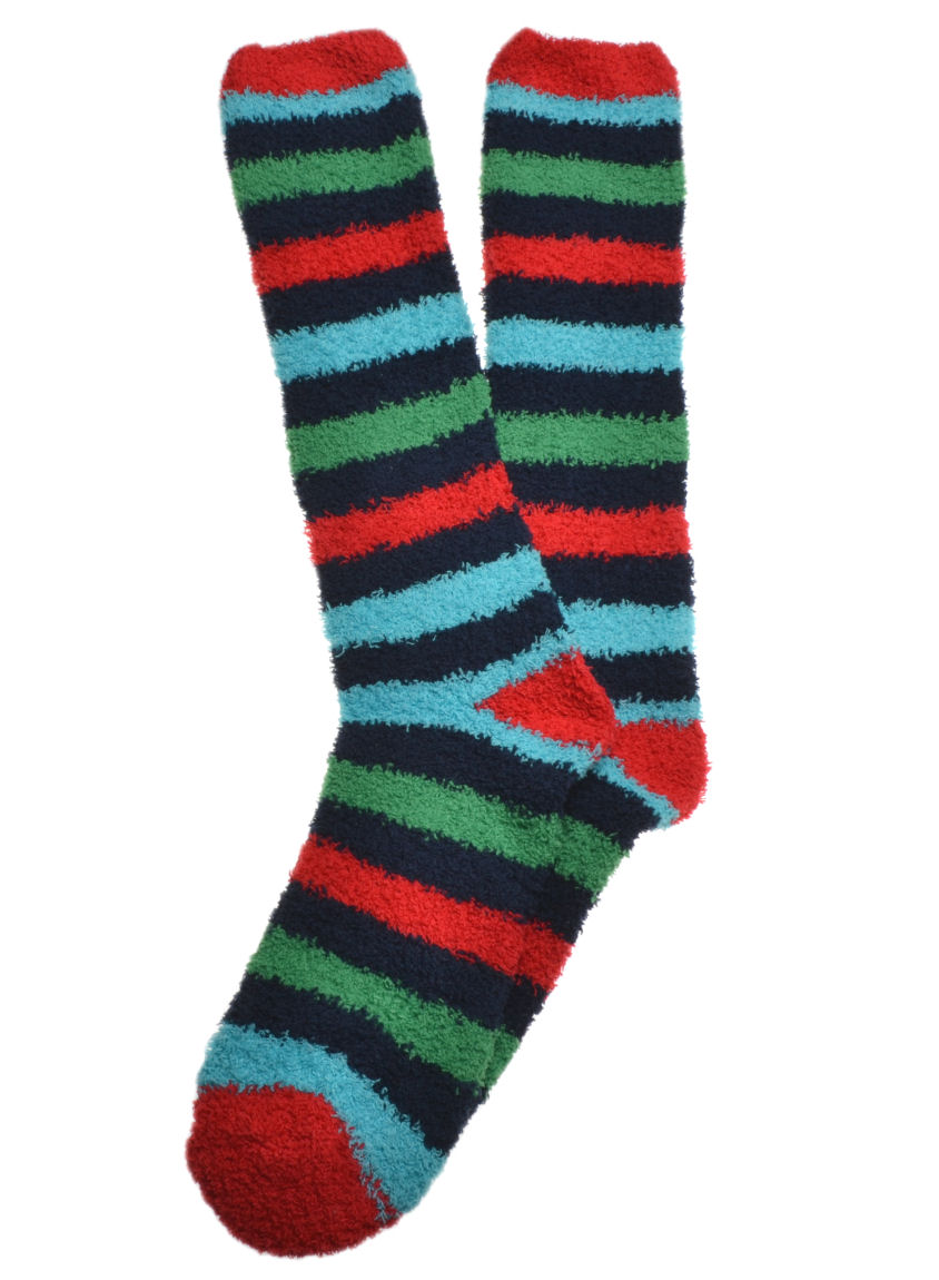 Men's Striped FLUFFY Socks Soft & Warm Cosy socks eBay