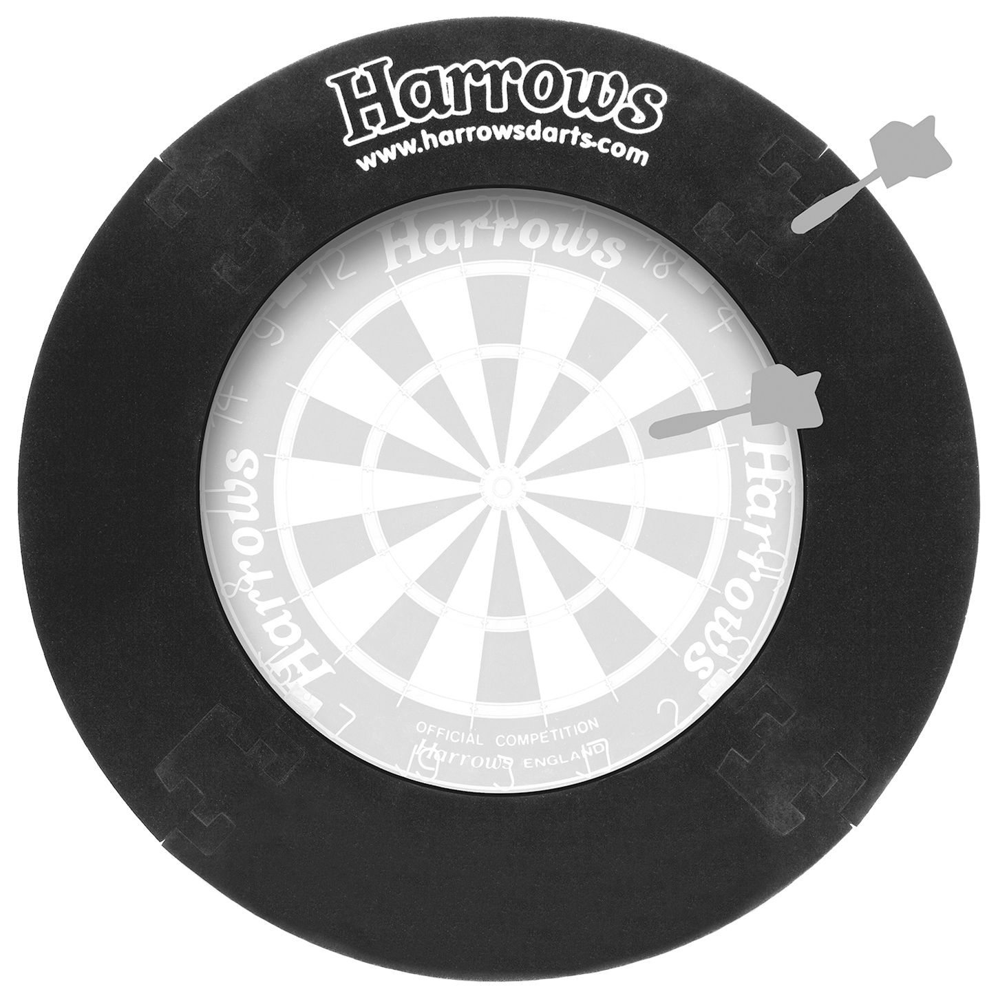 Harrows Darts 4 Piece Easy Assembly Dartboard Surround Black or Red rrp£40 eBay