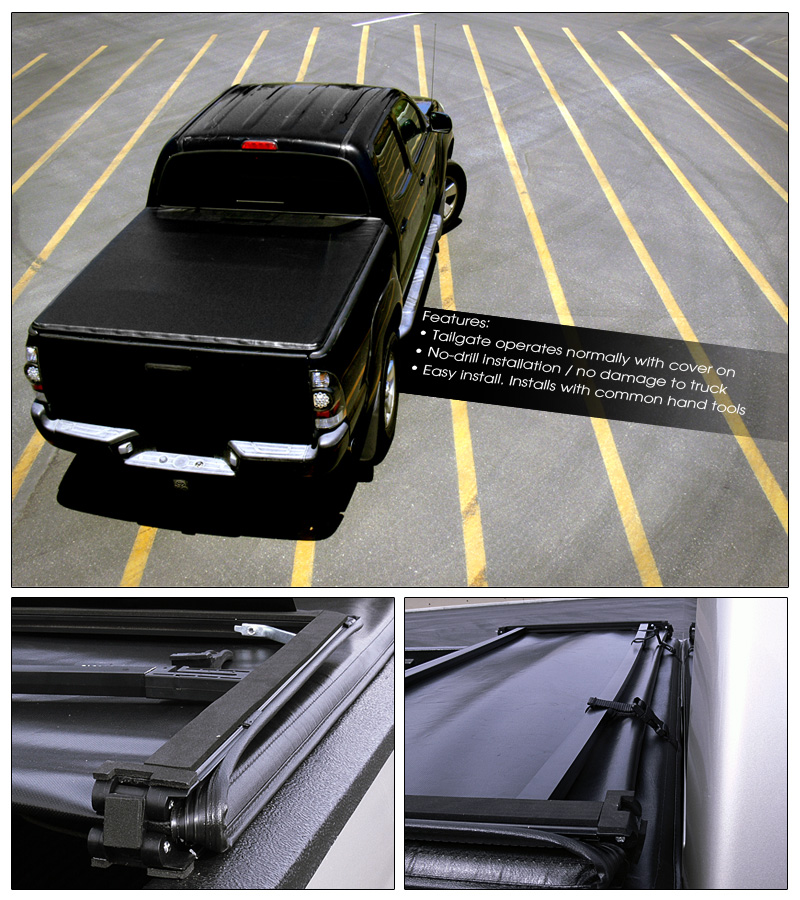TRIFOLD SOFT TONNEAU COVER 20092015 2016 DODGE RAM 1500/2500/3500 6.5