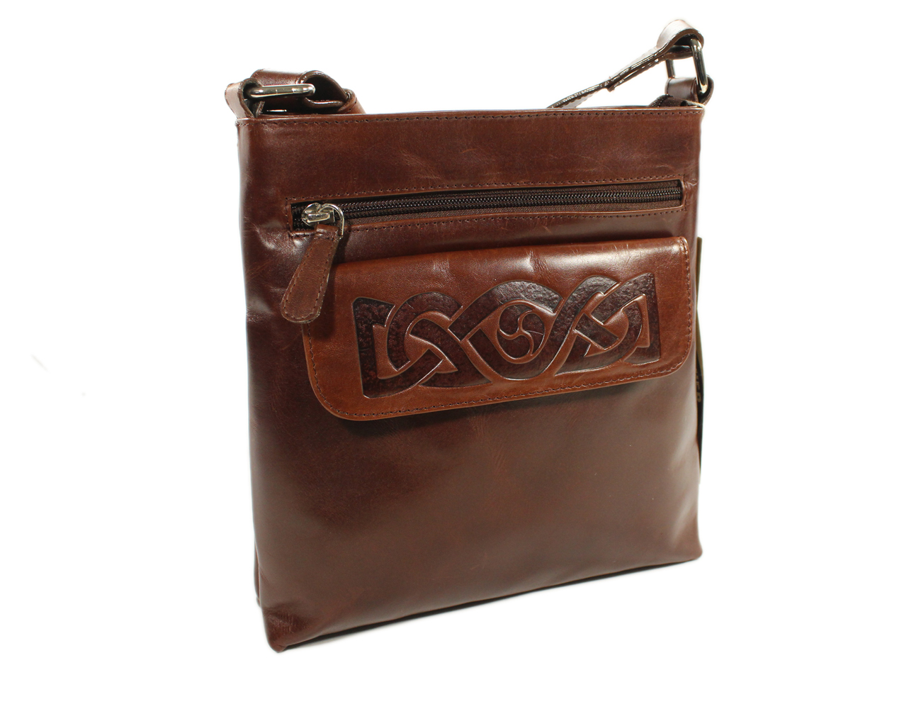 Shoulder Bag Celtic Knot Embossed Leather Irish Made eBay