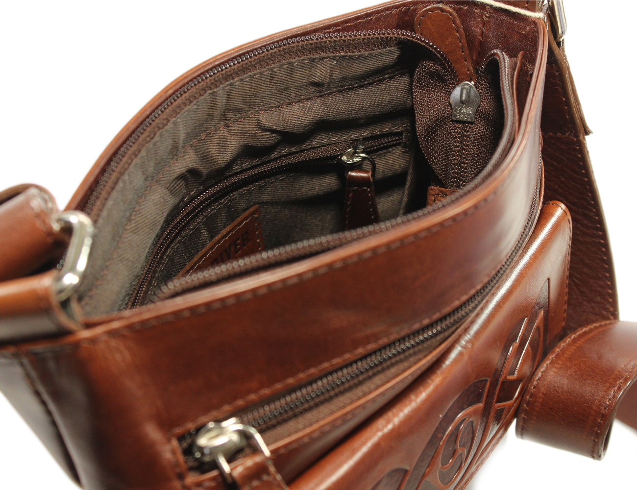 Shoulder Bag Celtic Knot Embossed Leather Irish Made eBay