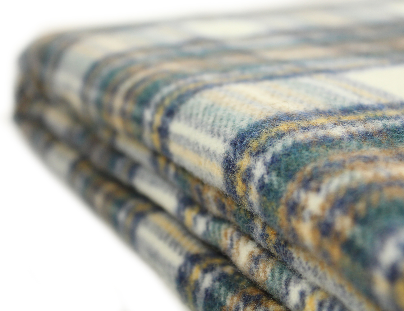 Tartan Blanket 52” x 70” 100 Wool Irish Made eBay